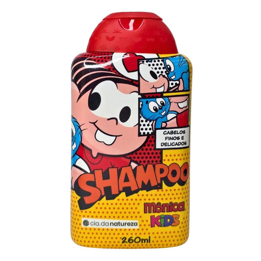 Shampoo Cabelos Finos e Delicados Mônica Kids Cia. da Natureza 260Ml