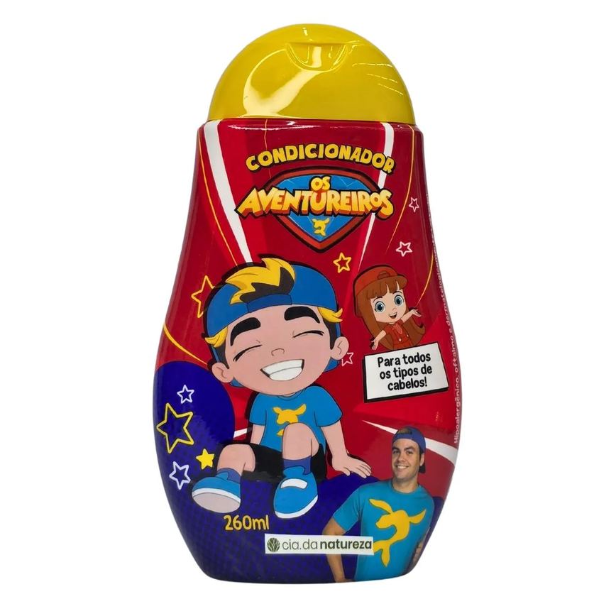 Condicionador para Todos os Tipos de Cabelos os Aventureiros Luccas Neto Cia. da Natureza 260Ml