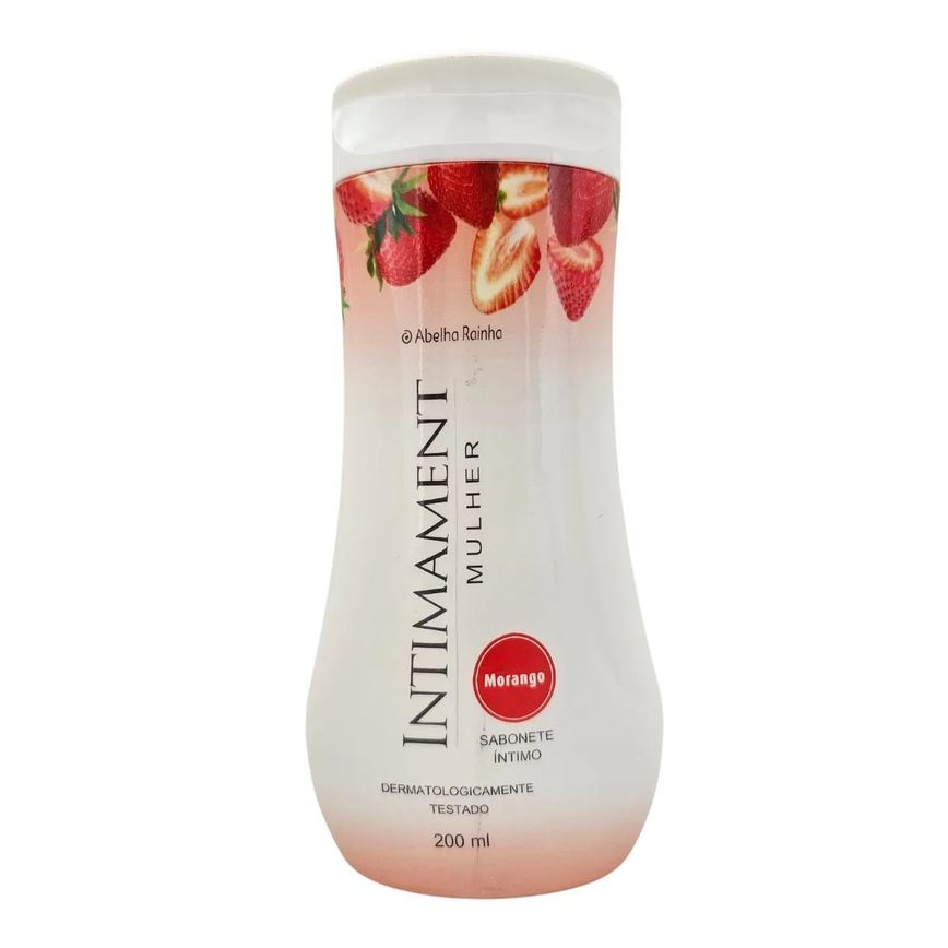 Sabonete Líquido Íntimo Morango Intimament Mulher Abelha Rainha 200Ml
