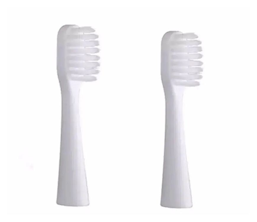 Refil para Escova de Dente Elétrica Chicco 2 Unidades Branca
