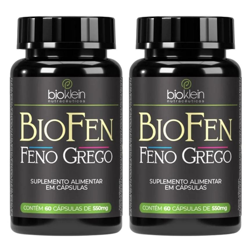 Kit 2X Biofen Feno Grego com Saponinas 60 Cápsulas - Bioklein