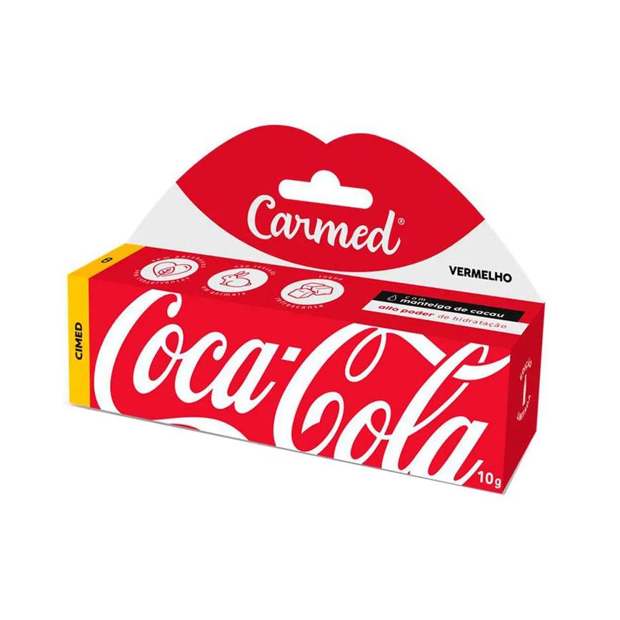Protetor Labial Carmed Coca Cola Vermelho 10G