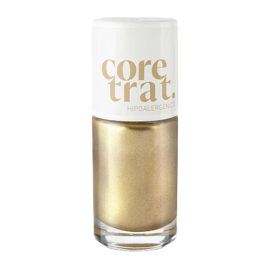 Esmalte Efeito Gel Coretrat Metálico Blant Dourado
