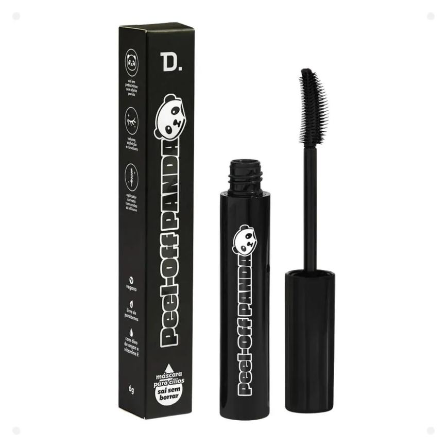 Máscara para Cílios Dailus Peel-Off Panda Preta 6G