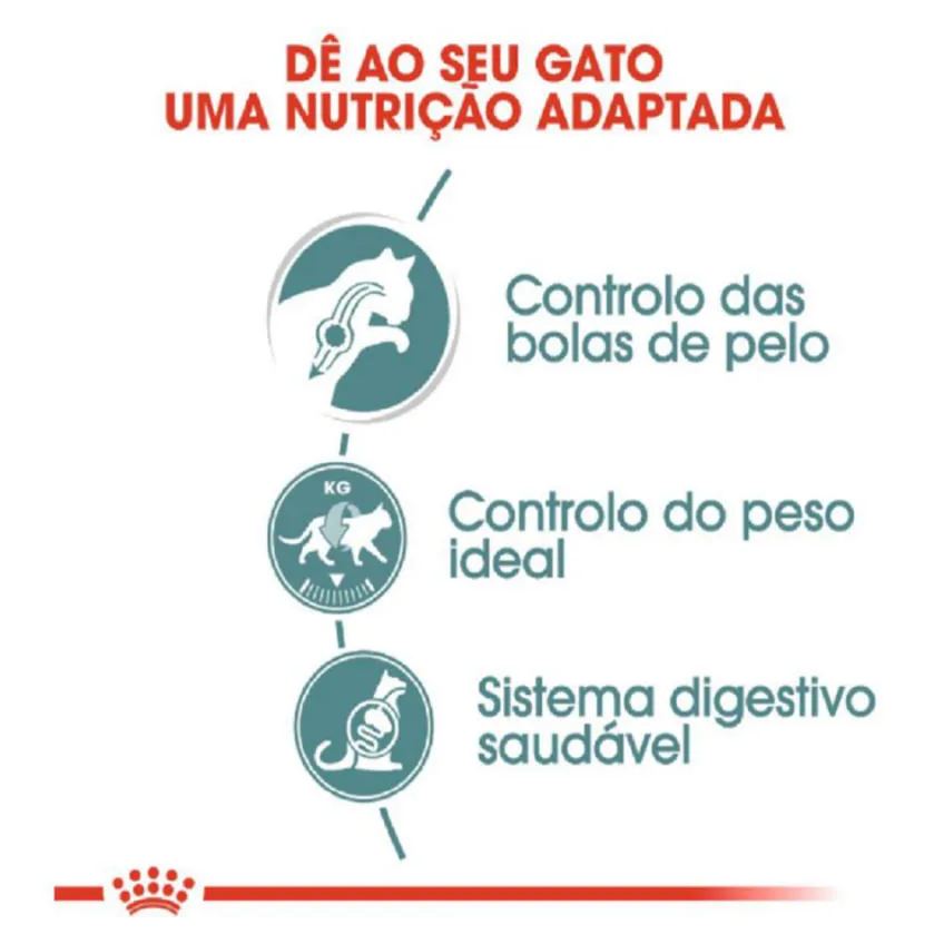 Kit 3 Sachê Royal Canin Hairball Bola Pelo Gato Adult 3X85Gr