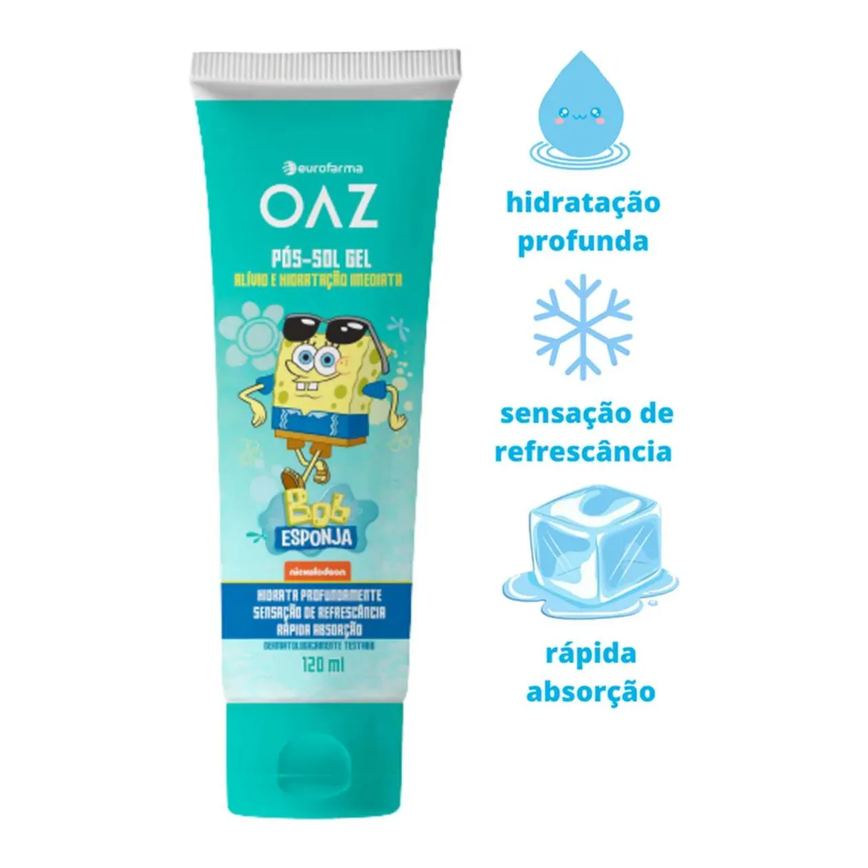 Pós-Sol Gel Infantil Oaz Bob Esponja 120Ml