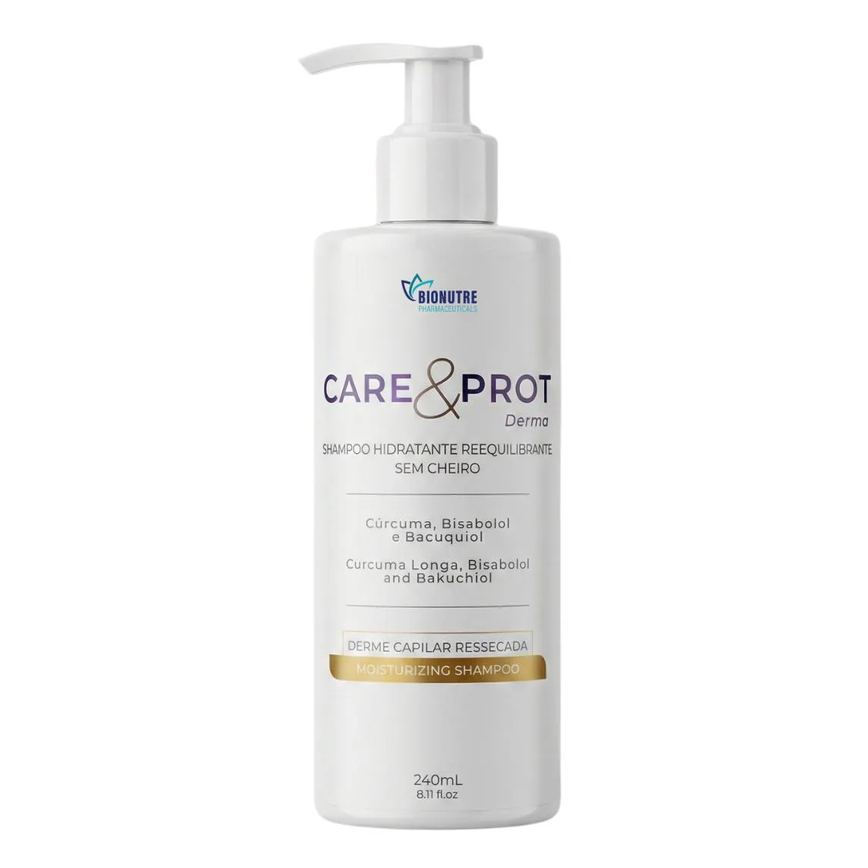 Shampoo Reequilibrante Care&Prot Derma 240Ml - sem Cheiro - Psoríase