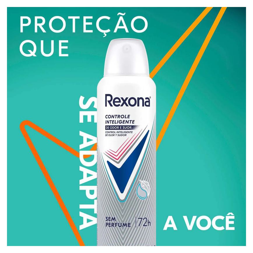 Desodorante Antitranspirante Aerosol Rexona Sem Perfume Feminino 72h 150ml