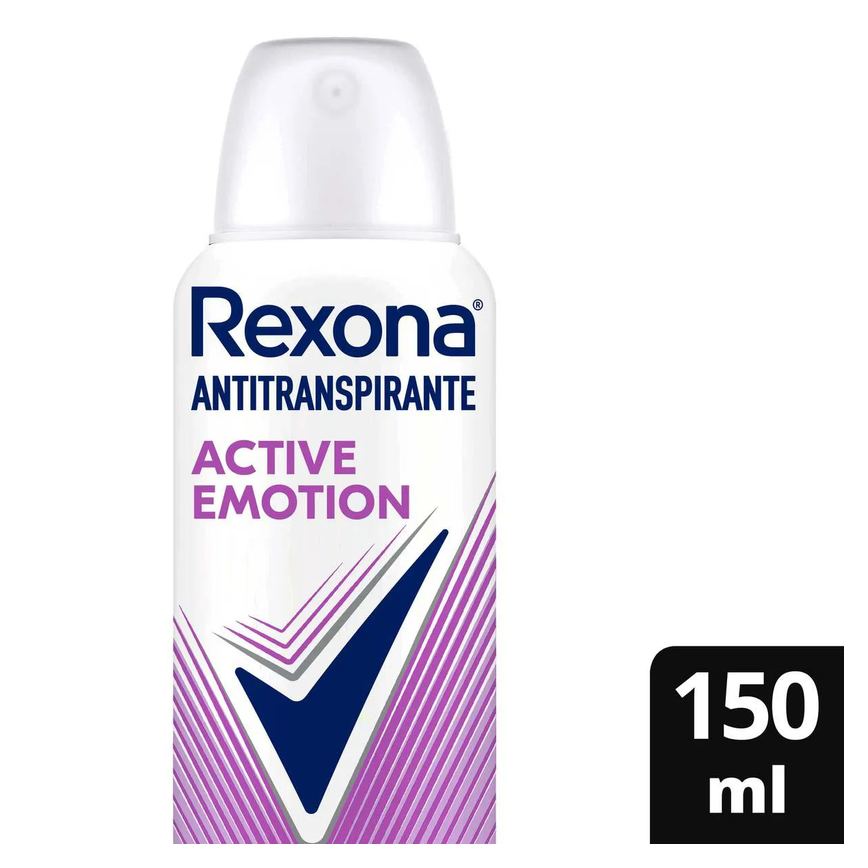 Desodorante Antitranspirante Aerosol Rexona Active Emotion Feminino 72h 150ml