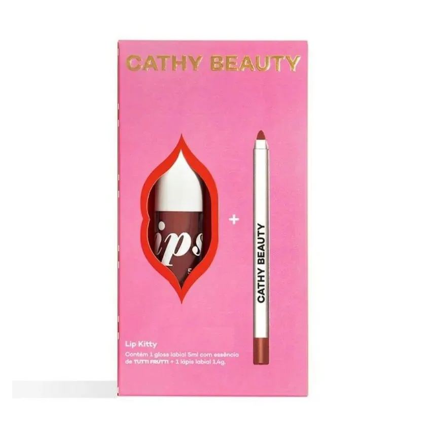 Cathy Beauty Kit Labial Lip Kitty Cathy 5 - Snow White