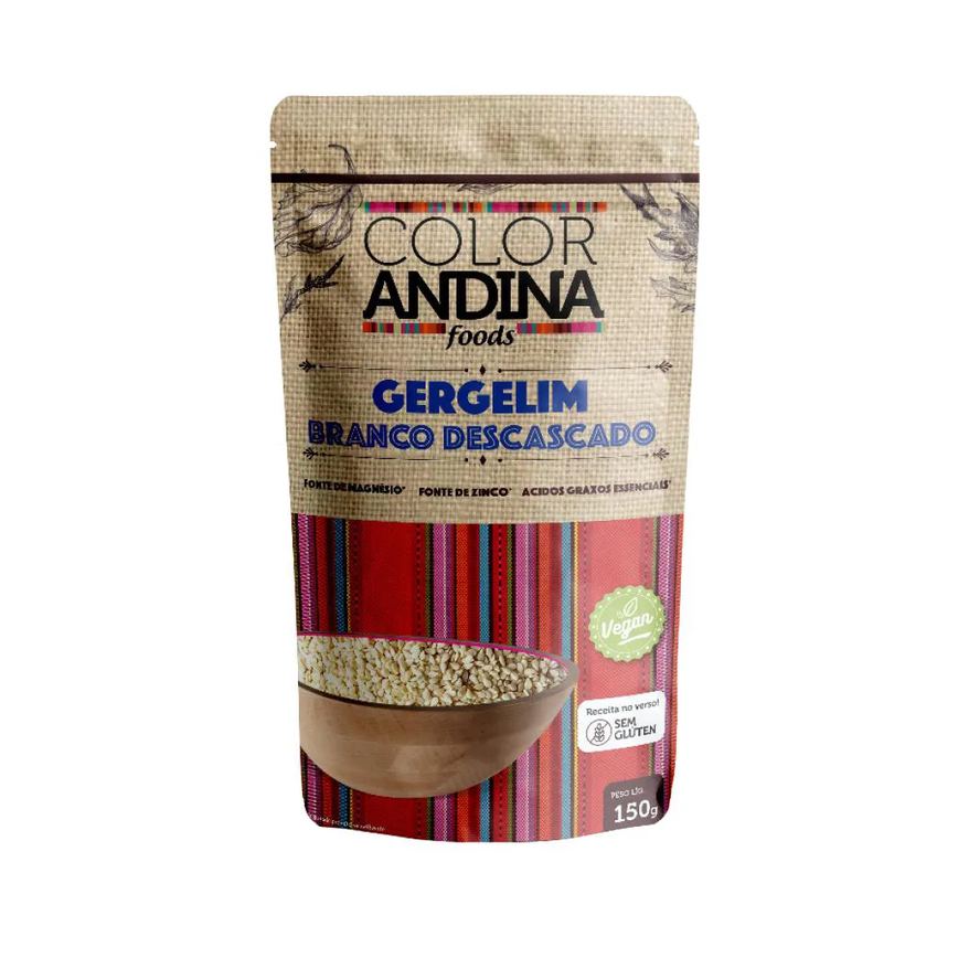 Gergelim Branco Descascado Color Andina 150G