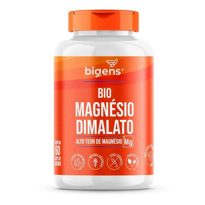Bigens Bio Magnesio Dimalato Vegano 60 Caps