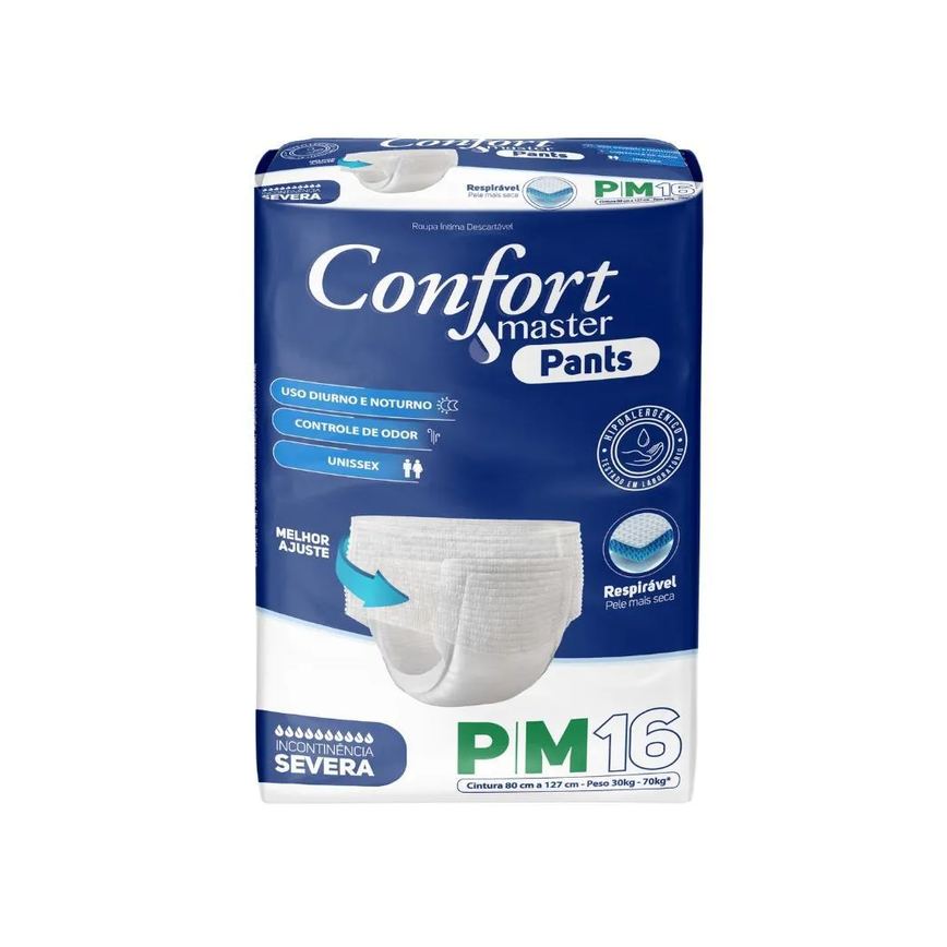Fralda Geriátrica Confort Master Pants Jumbo Incontinência PM