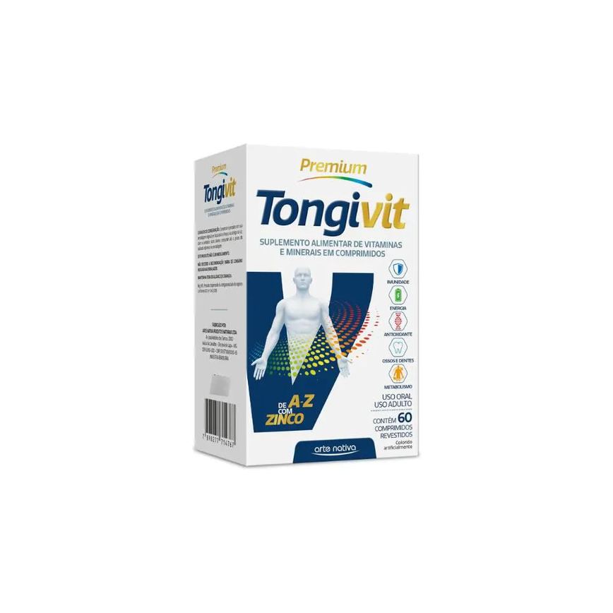 Tongivit Premium Polivitamínicos Vitaminas e Minerais Essenciais para o Bem-Estar Diário