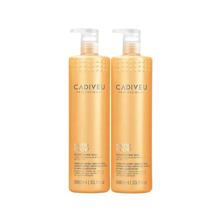 Cadiveu Nutri Glow Nourishing Wax Kit 2 Condicionante 980Ml