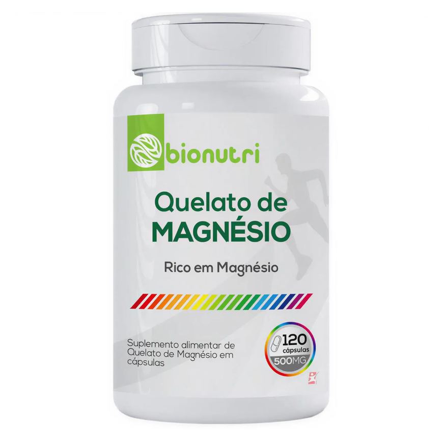 Quelato de Magnésio Concentrado Rico em Magnésio 120 Cápsulas – Bionutri