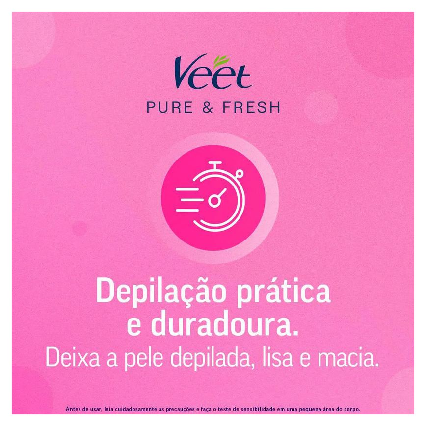 Folha Depilatória Facial Veet Pure & Fresh 12 unidades
