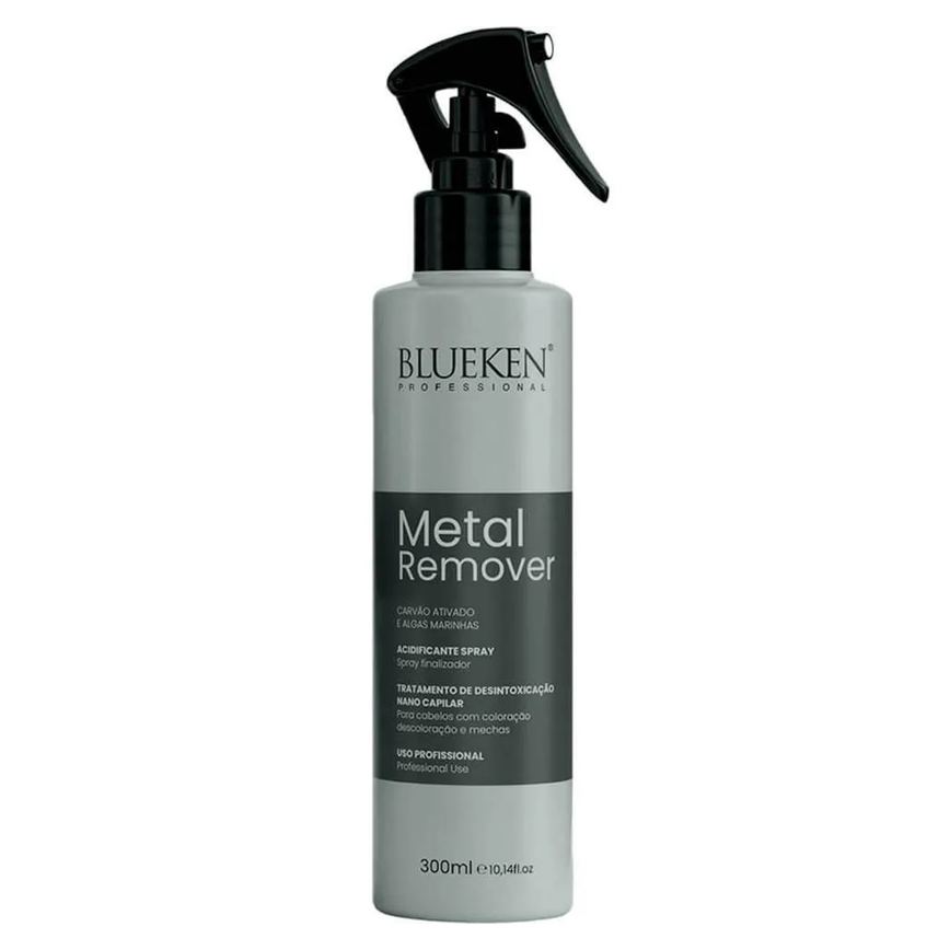 Blueken Metal Remover - Spray Acidificante Carvão Ativado e Algas 300Ml