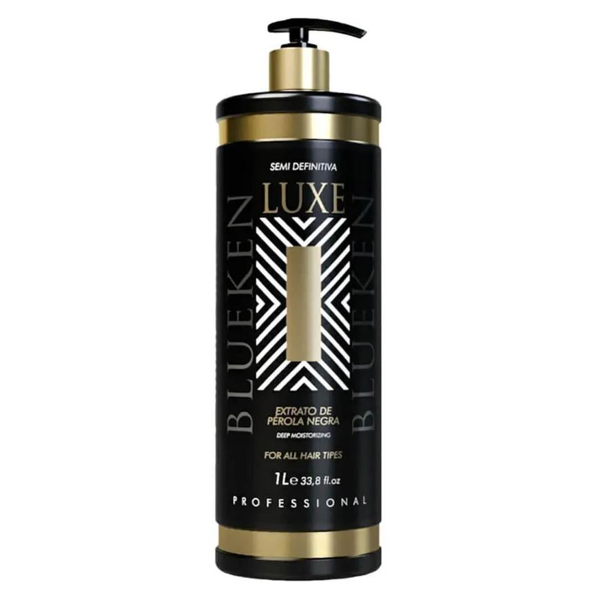 Blueken Luxe - Escova Semi Definitiva Extrato de Pérola Negra 1L