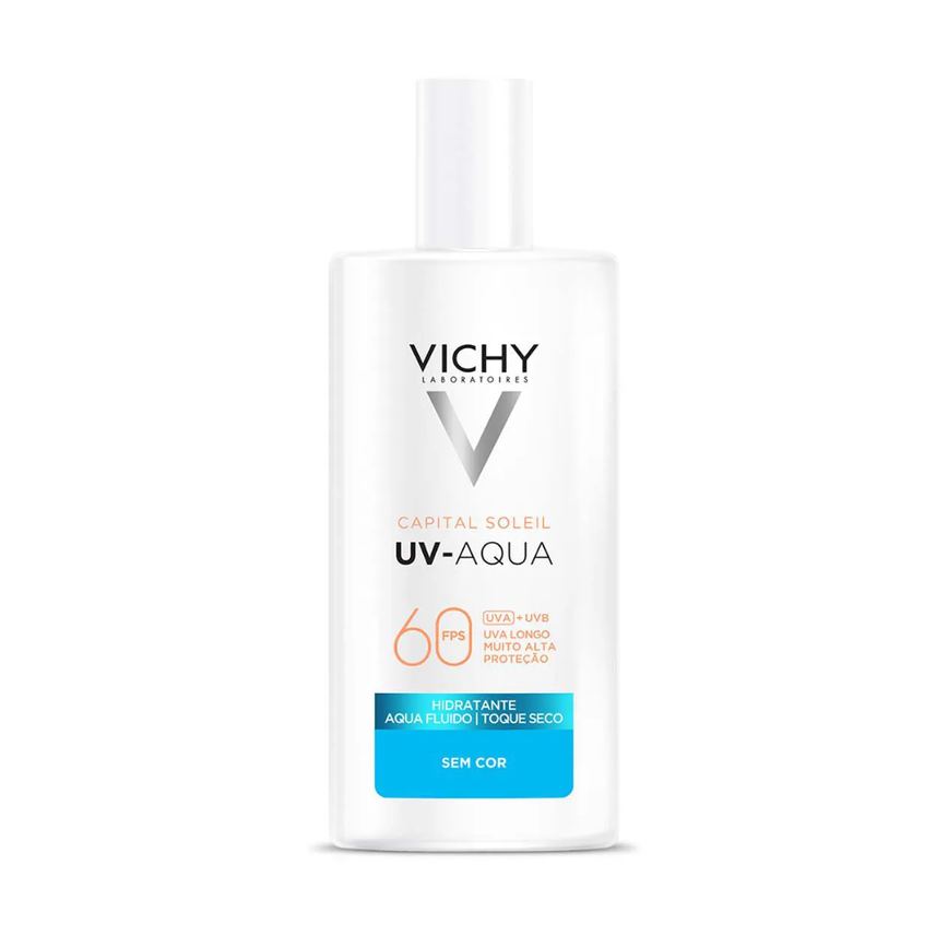 Protetor Solar Facial Vichy UV-Aqua FPS 60 Sem Cor Efeito Matte 40g