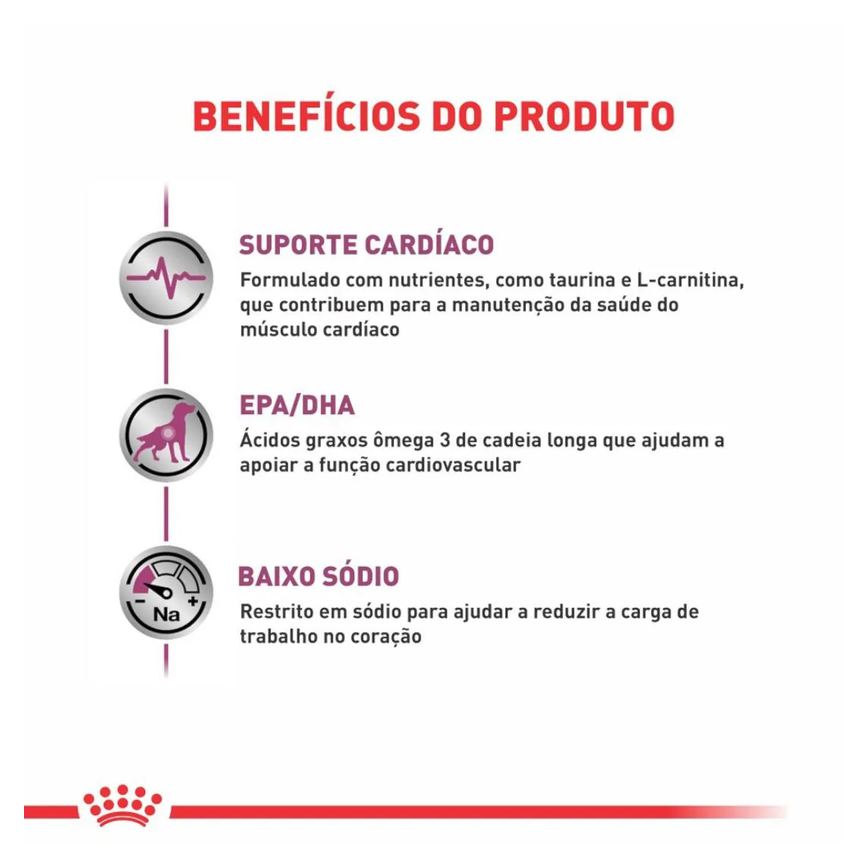 Ração Royal Canin Dieta Veterinária Cardiac para Cães Adultos com Insuficiência Cardíaca 2,0Kg
