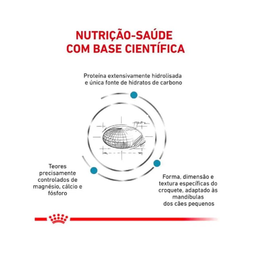 Ração Royal Canin Dieta Veterinária Hipoalergênica Small Dog para Cães Adultos de Pequeno Porte 7,5Kg