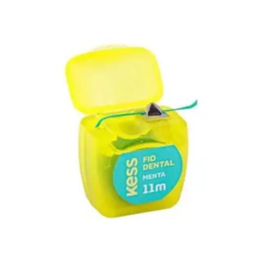 Kit 5 Fio Dental Encerado Menta Mini 11M - Kess