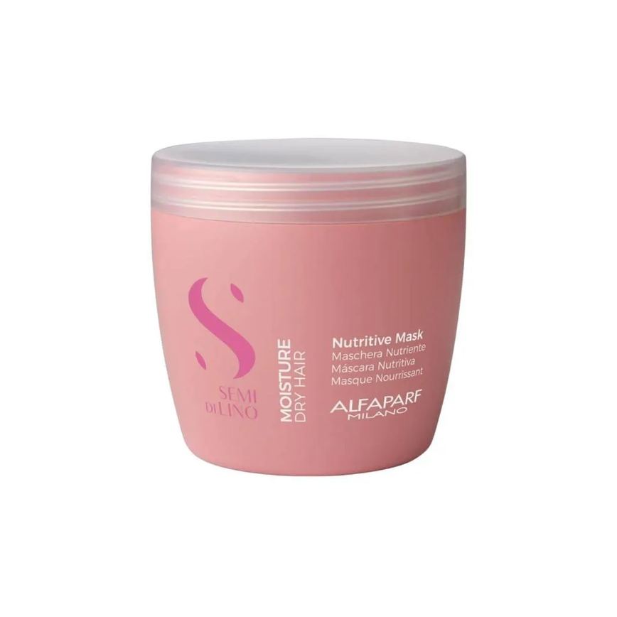 Máscara Alfaparf Semi Di Lino Moisture Máscara de Hidratação e Nutrição 500 Ml