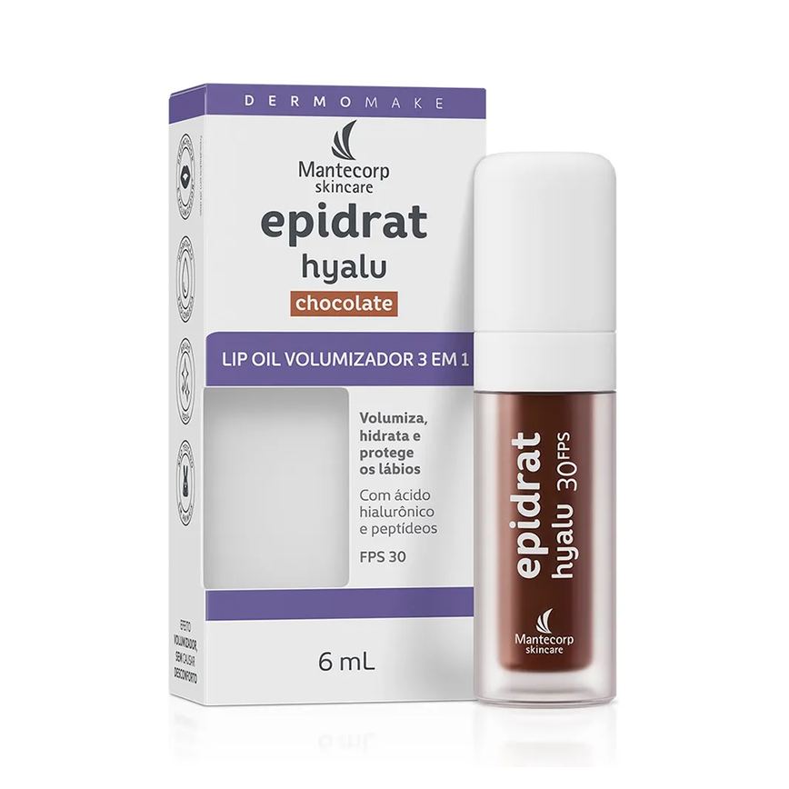 Kit C/ 3 Lip Oil - Epidrat Hyalu Choco