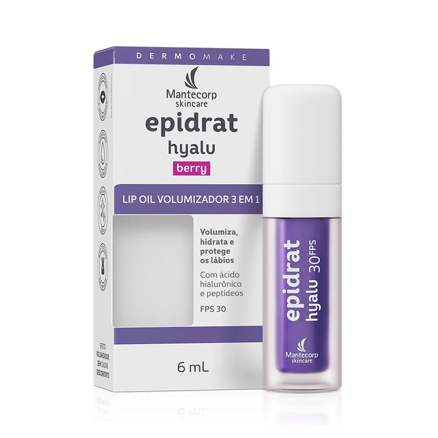Kit C/ 3 Lip Oil - Epidrat Hyalu Berry