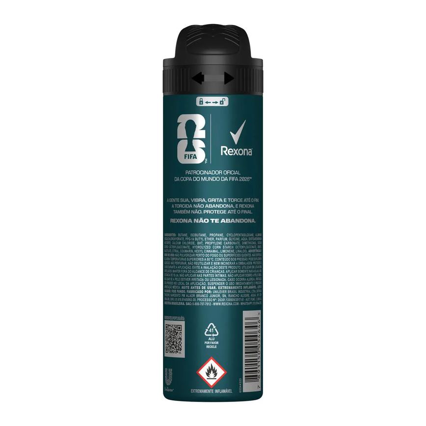 Desodorante Antitranspirante Aerosol Rexona Men Impacto 72h 150ml