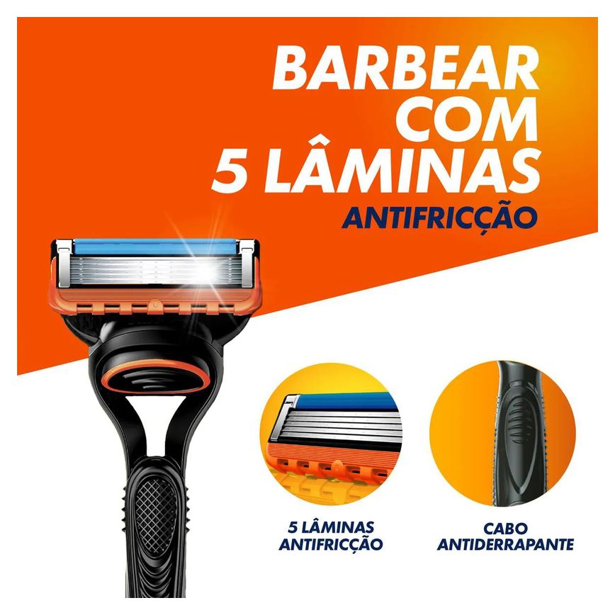 Carga para Aparelho de Barbear Gillette Fusion 5 - 4 unidades