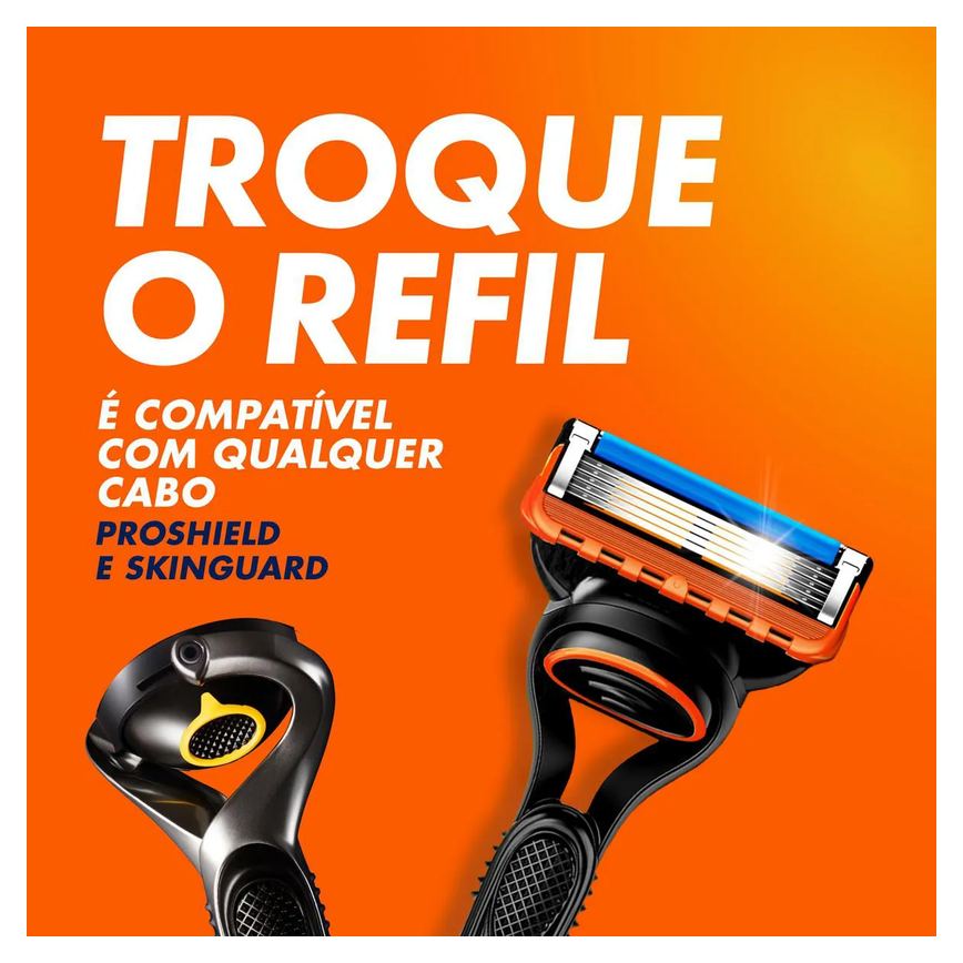 Carga para Aparelho de Barbear Gillette Fusion 5 - 4 unidades
