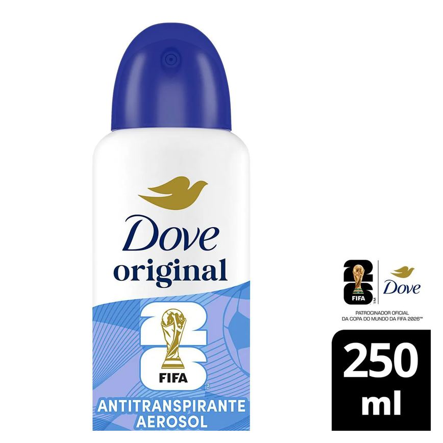 Desodorante Antitranspirante Aerosol Dove Original Feminino 72h 250ml