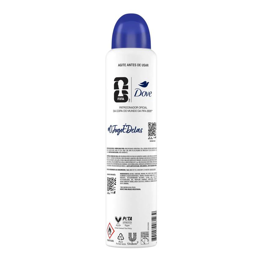 Desodorante Antitranspirante Aerosol Dove Original Feminino 72h 250ml