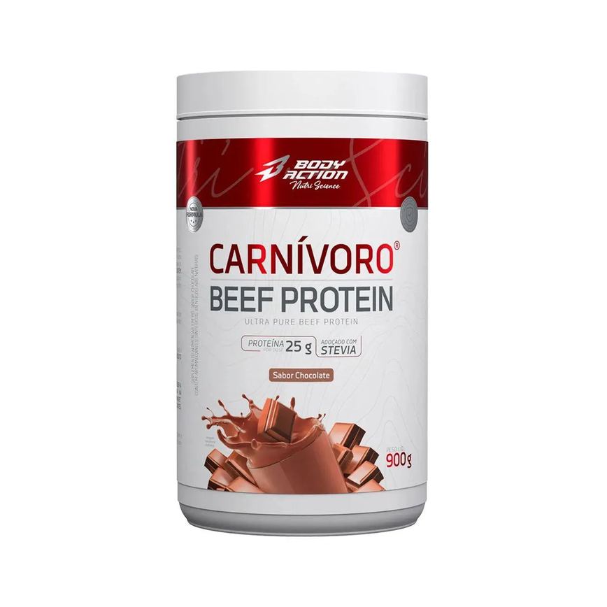 Carnívoro Beef Protein - 900G Chocolate - Bodyaction