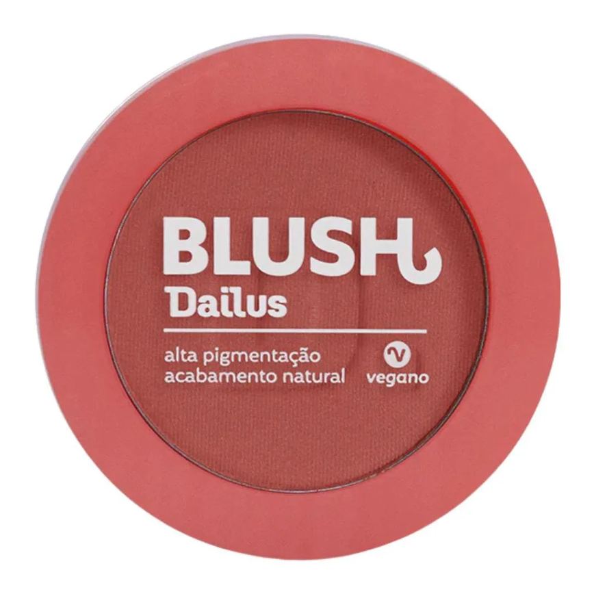 Blush Matte Coral Dailus Dá uma Segurada Alta Pigmentação