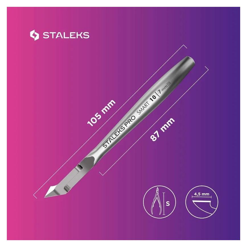Alicate de Cutícula Profissional Staleks Ns-10-7 Inoxidável