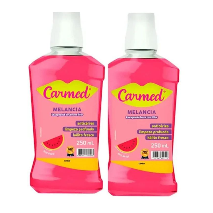 Cimed Carmed Kit 2und. Enxaguante Bucal Melancia com Flúor 250ml