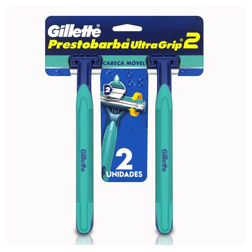 Aparelho de Barbear Gillette Prestobarba Ultragrip2 2 unidades