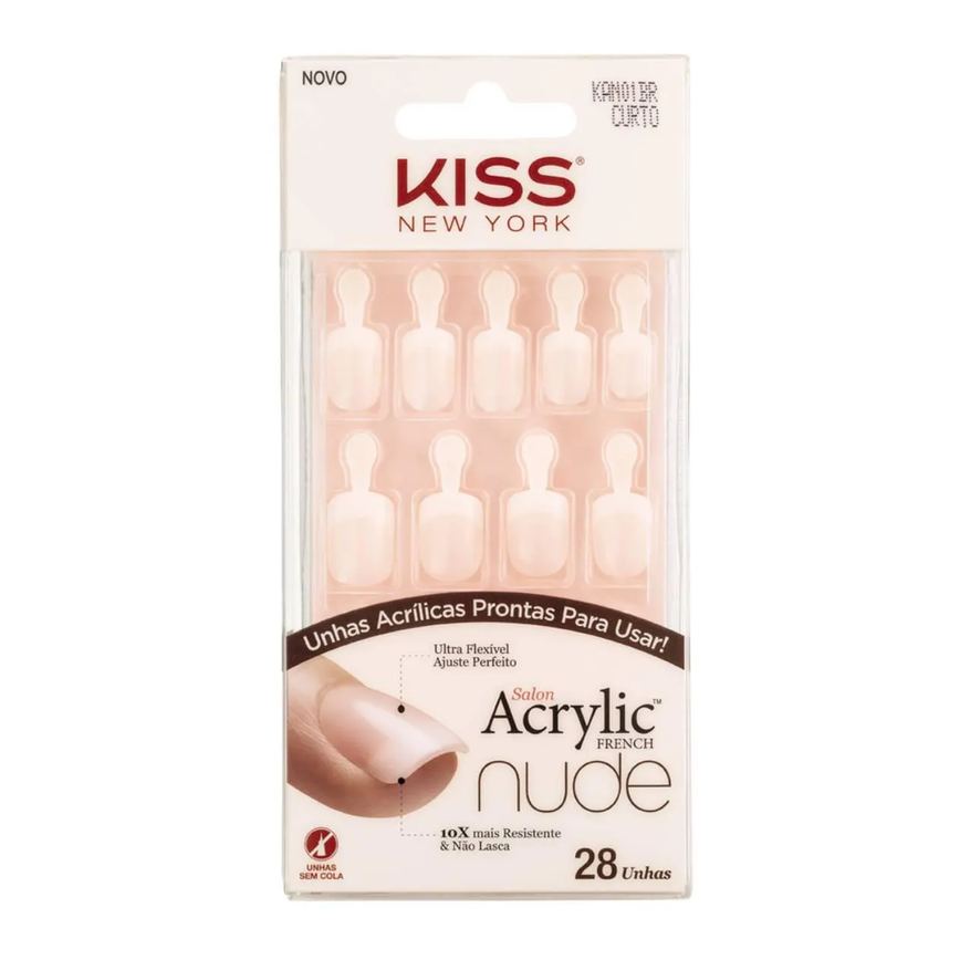 Unhas Autocolantes Kiss NY Impress Bailarina Sapphire - 24 Unidades