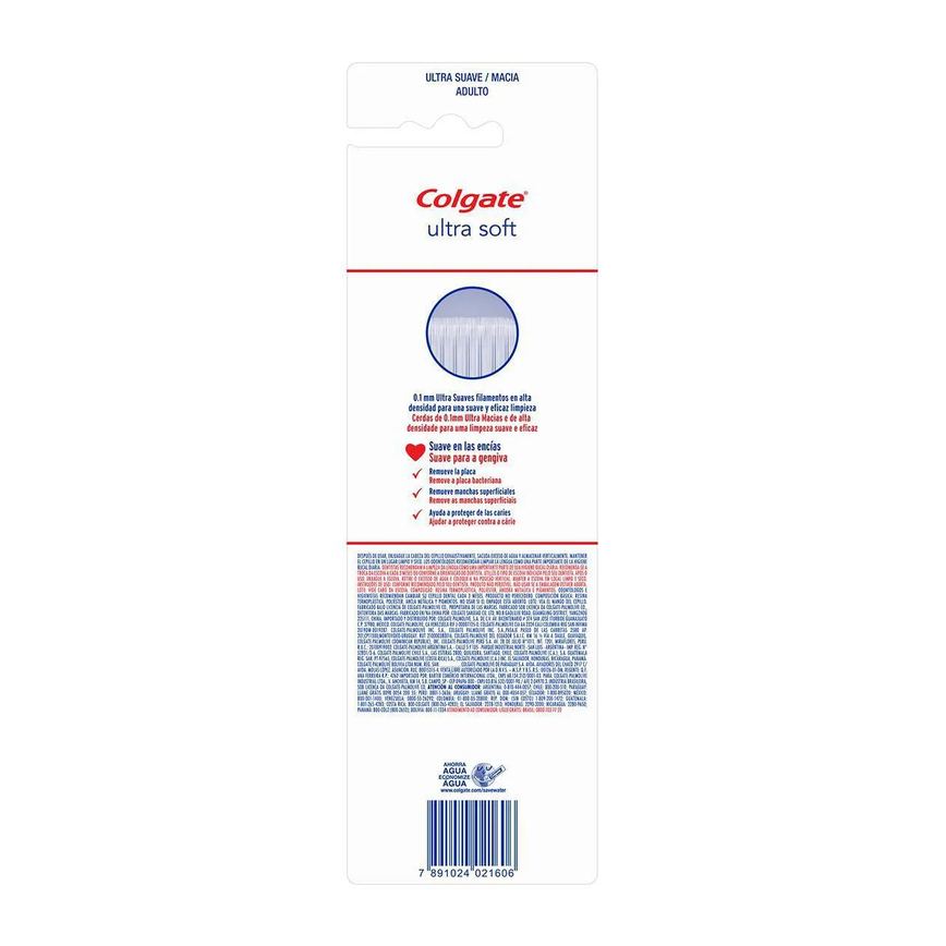 Escova de Dente Colgate Ultra Soft Ultra Macia com 3 unidades