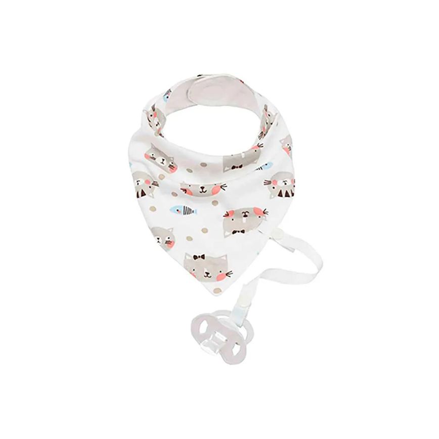 Bandana com Prendedor de Chupeta Buba Baby Gatinha com 1 unidade
