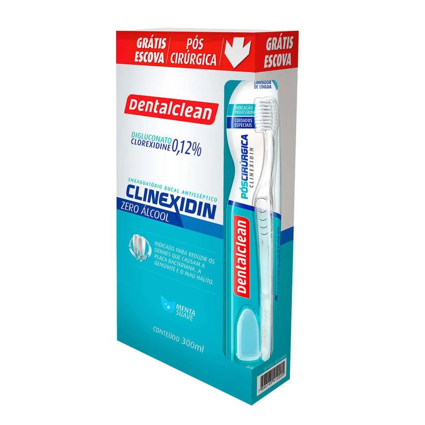 Enxaguante Antisséptico Bucal Dentalclean Clinexdin com 300ml