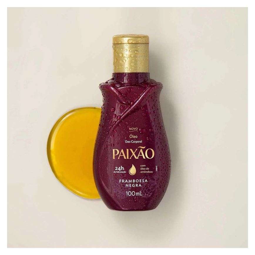Óleo Corporal Paixão Framboesa Negra 100ml