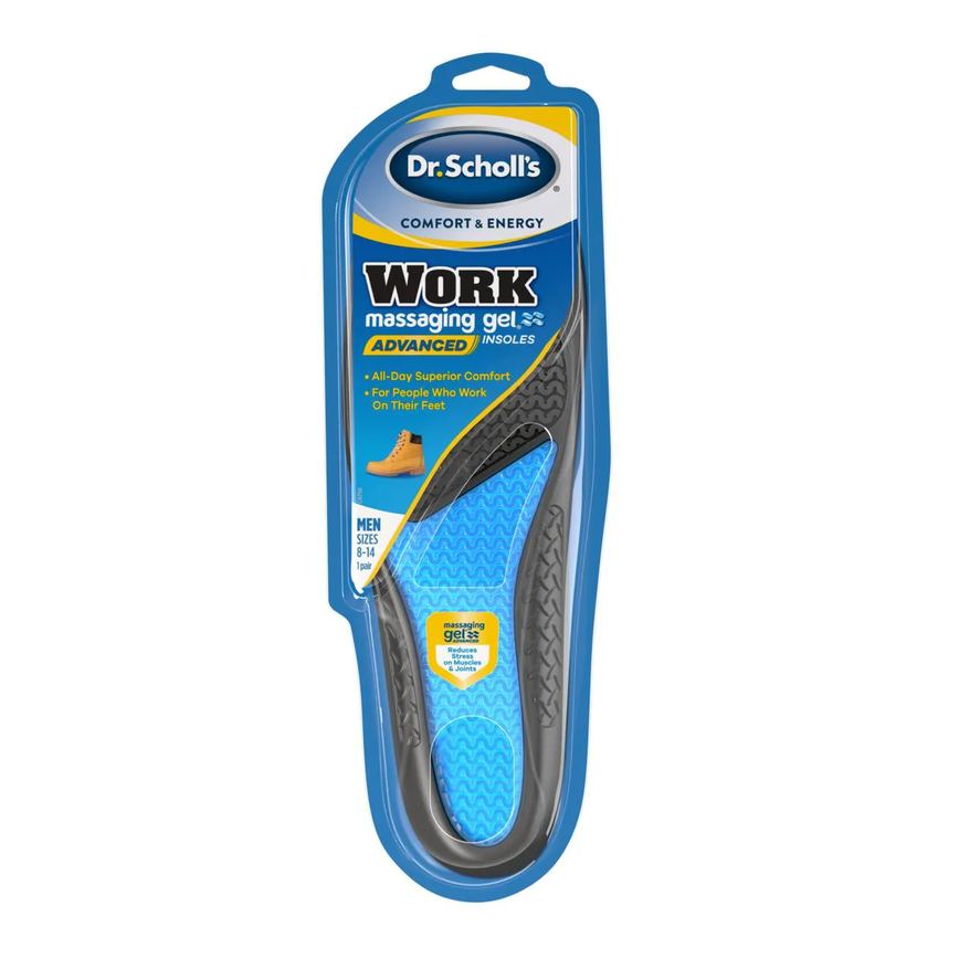 Palmilha de gel Dr Scholls Athletic Series Sport Women Azul Transparente 1 par