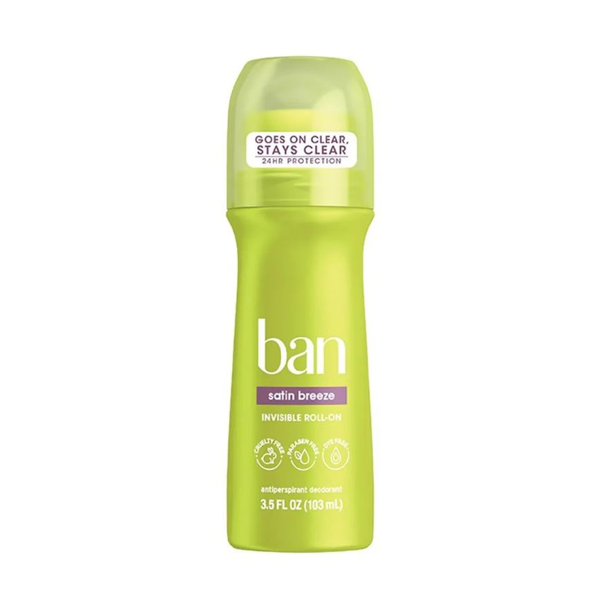 Desodorante Antitranspirante Roll-On Ban Satin Breeze 24h 103ml