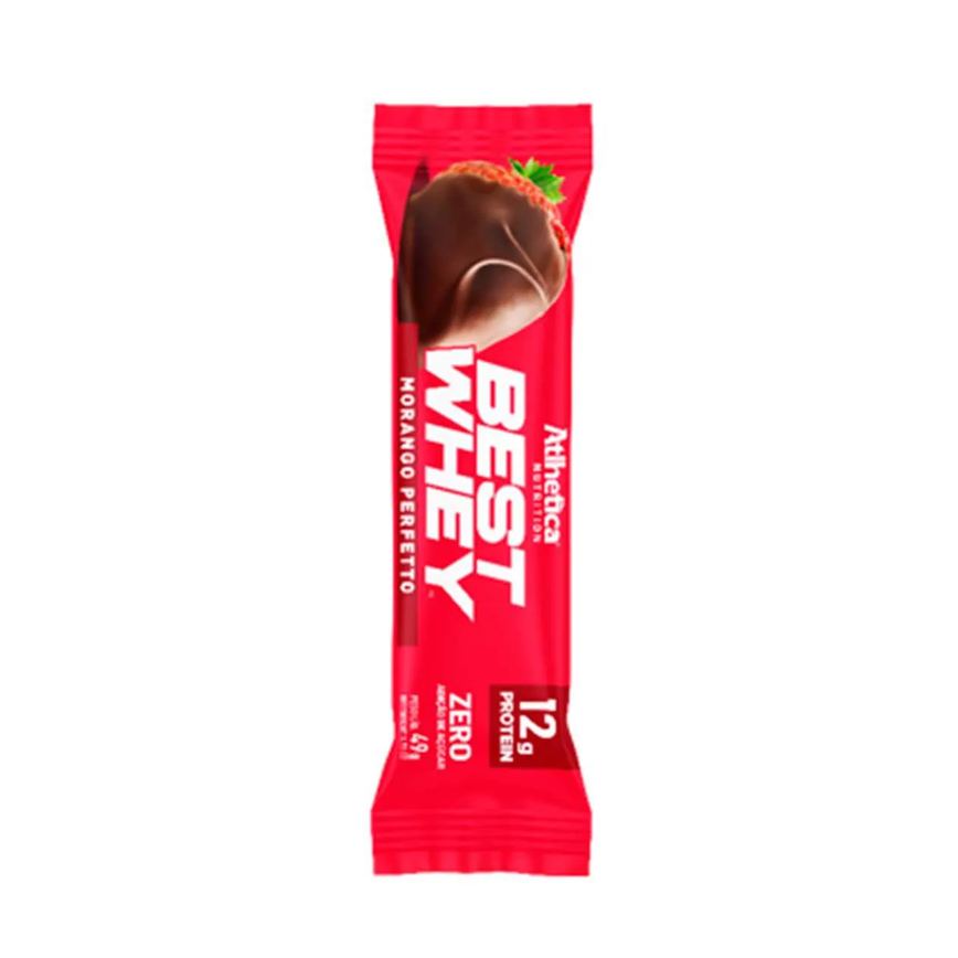 Barra de Proteína Best Whey Atlhetica Nutrition Morango Perfetto 49g