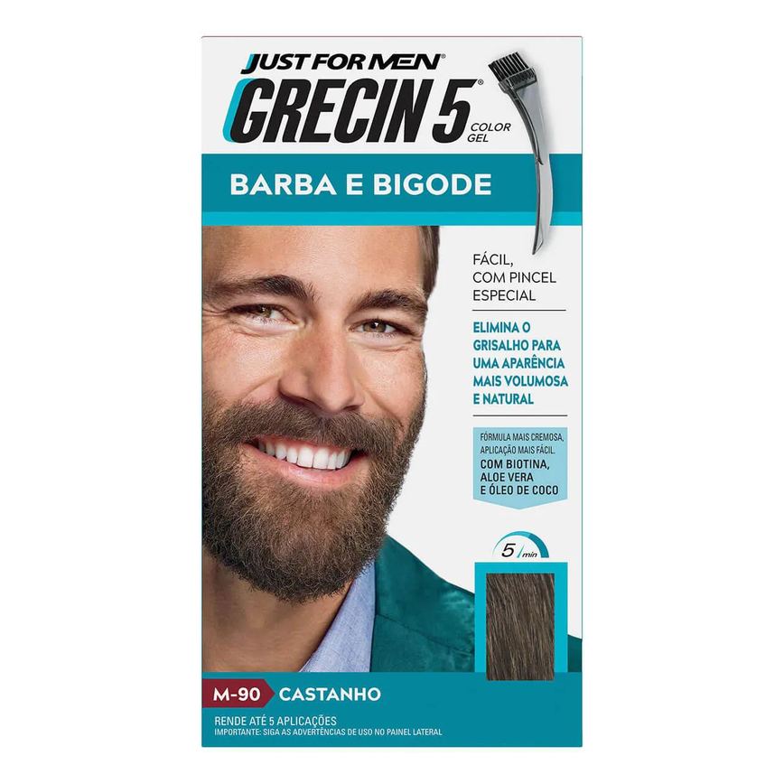 Coloraçao Beauty Color Men Castanho Claro - Kit C / 3un