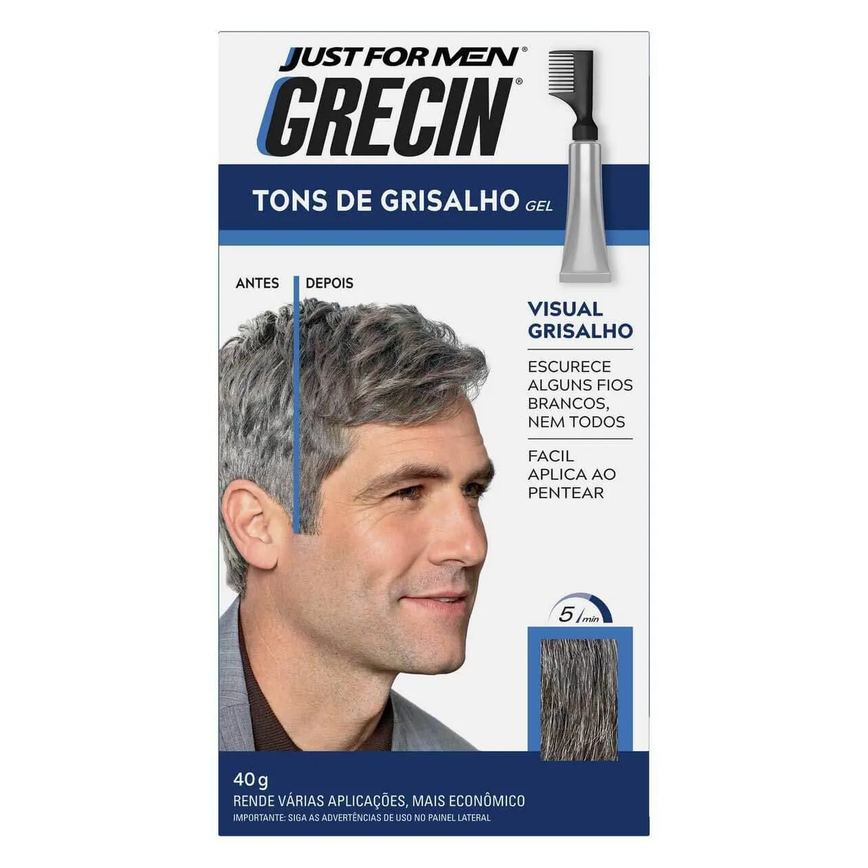 Coloraçao Beauty Color Men Castanho Claro - Kit C / 3un